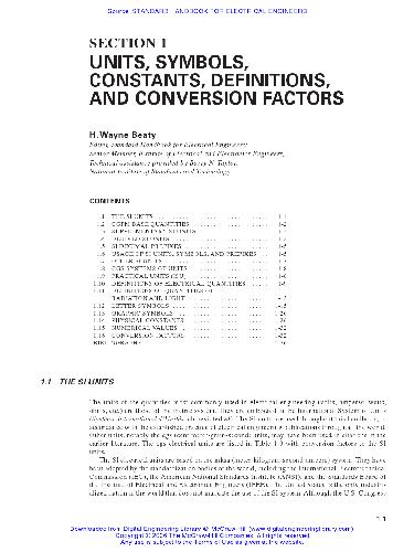 Standard Handbook for Electrical Engineers