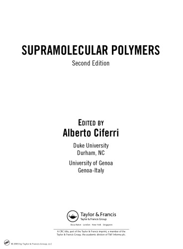 supermolecular polymers