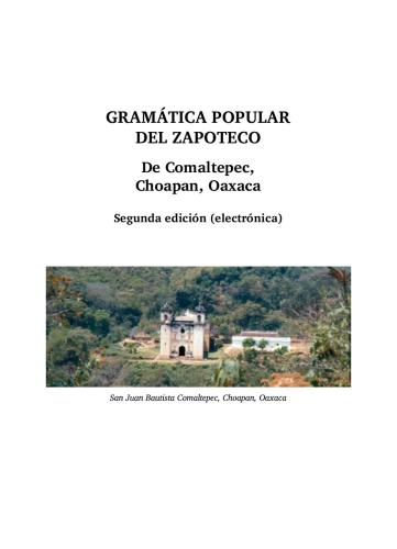 Gramática popular del zapoteco de Comaltepec, Choapan, Oaxaca