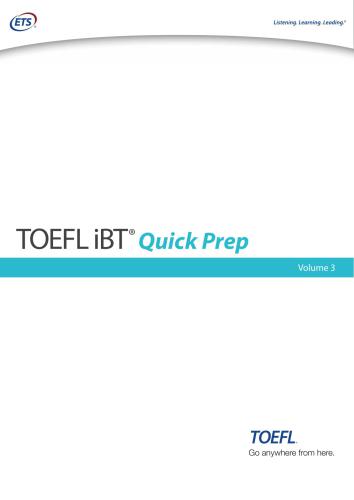 TOEFL iBT Quick Prep - Volume 3