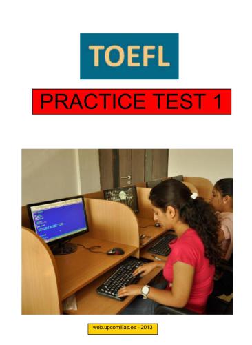 TOEFL Practice Test 1