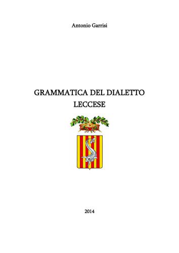 Grammatica del dialetto leccese