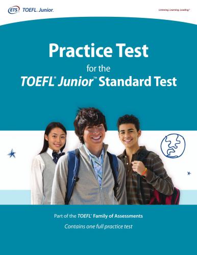 Practice test for the TOEFL Junor - Standard test