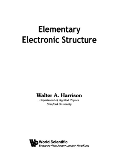 Elementary electronic structure