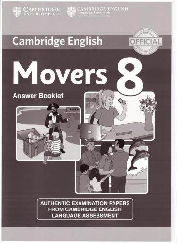 Cambridge English Test Movers 8 Answer booklet