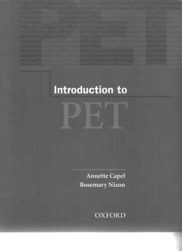 Introduction to PET. Приложение к учебнику