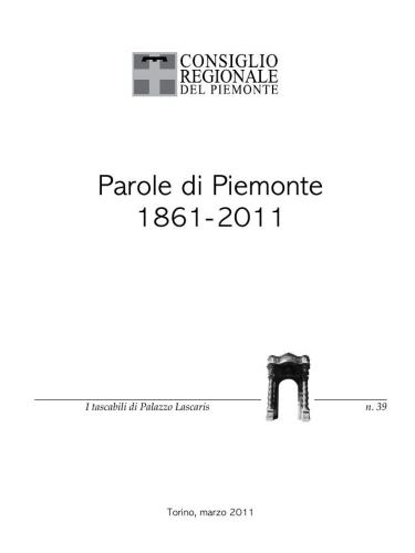 Parole di Piemonte 1861-2011