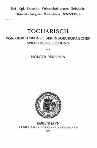 Tocharisch vom Gesichtspunkt der indoeuropäischen Sprachvergleichung