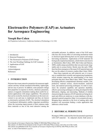 Encyclopedia of Aerospace Engineering. Part 2