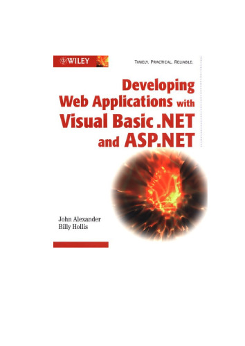 Developing Web applications with Visual Basic .NET and ASP.NET