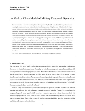 A Markov Chain Model of Military Personnel Dynamics