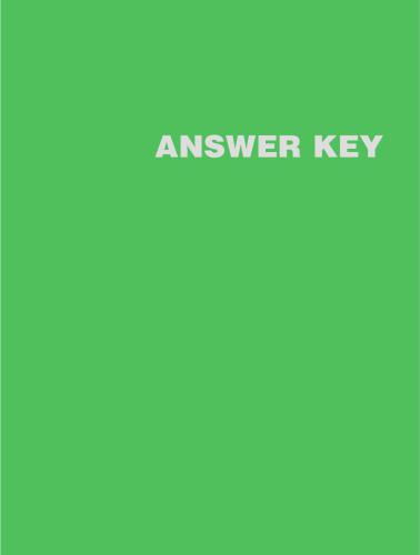 Extensive Reading for Academic Success. Advanced B (Answer and Key)