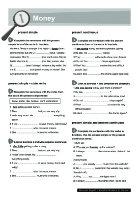 Discover English 3 Extra Grammar Worksheets