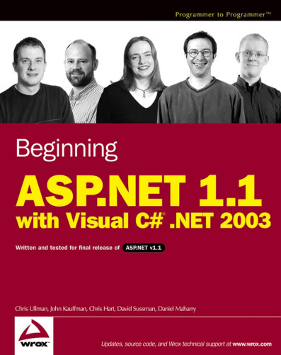 Beginning ASP NET 1 1 with Visual C- NET 2003