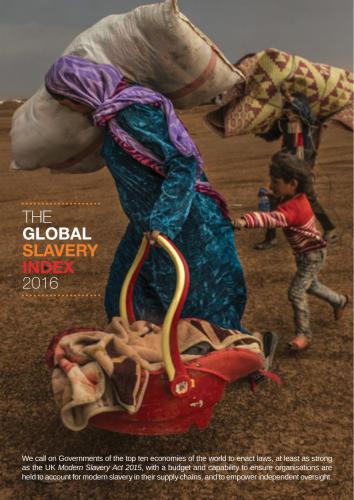 The Global Slavery Index for 2016