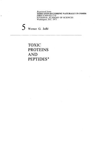 Toxic Proteins and Peptides