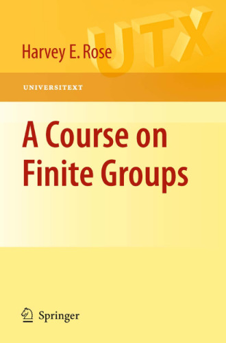 A Course on Finite Groups