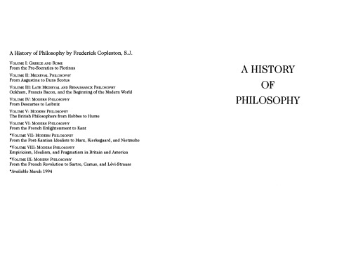 History of Philosophy