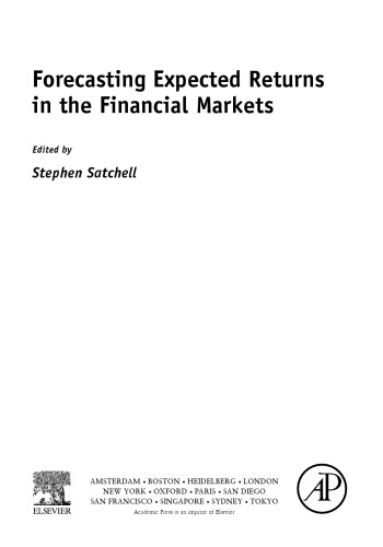 Forecasting Expected Returns in the Financial Markets