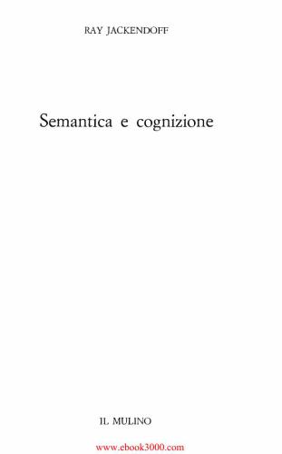 Semantica e cognizione