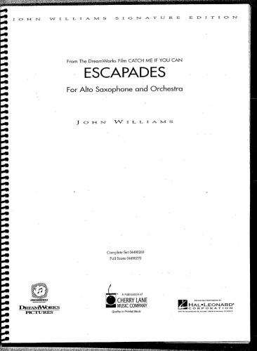 Escapades for alto saxophone and orchestra