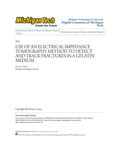 Lucas. Use of an electrical impedance tomography method to detect and track fractures in a gelatin medium