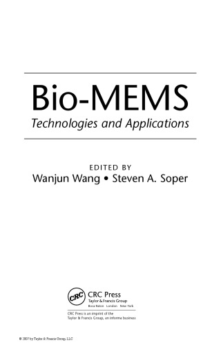 Bio-MEMS: Technologies and Applications