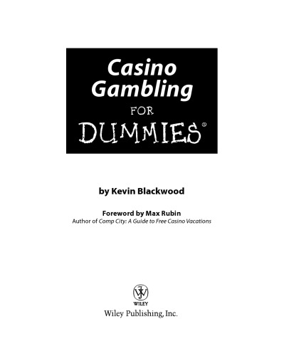 Casino Gambling For Dummies