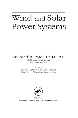 Wind and Solar Power Systems