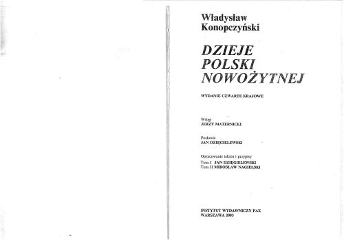 Dzieje Polski nowożytnej