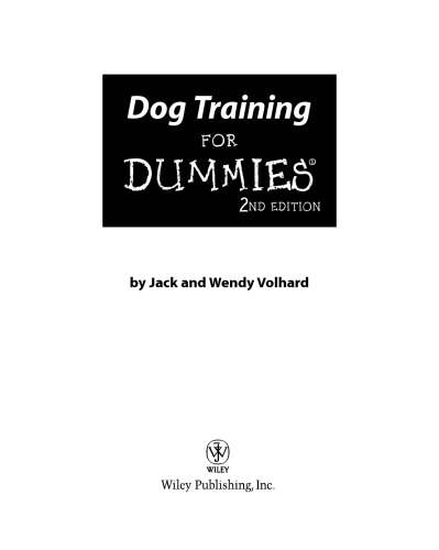 Dog Training For Dummies