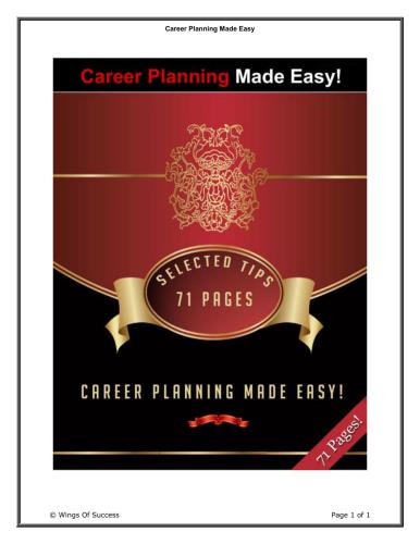 Career Planning Made Easy