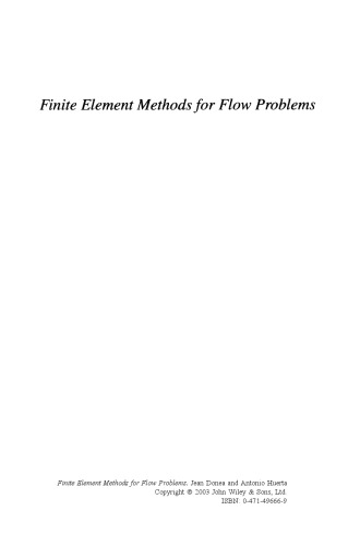 Finite Element Methods for Flow Problems