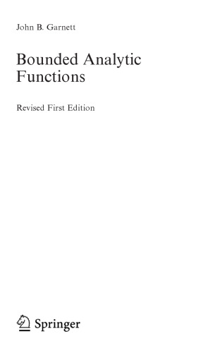 Bounded Analytic Functions