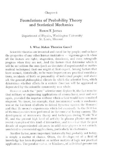 Discussion on Foundations of probability and statistical mechanics