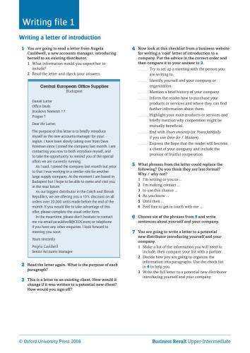 Business Result Upper-Intermediate. Writing files