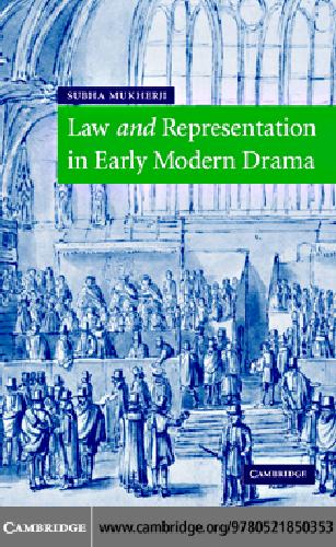 Law and representation early mod drama