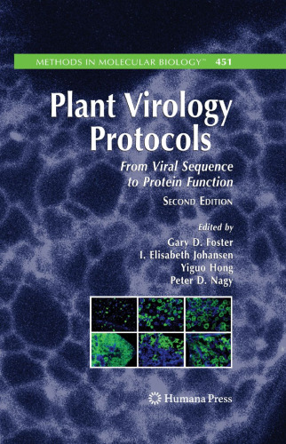 Plant Virology Protocols: From Viral Sequence to Protein Function