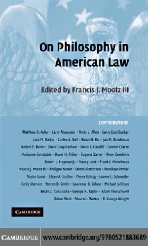 On philosophy in american law