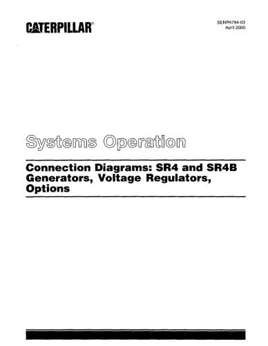 Генераторы Sr4(4B) и регуляторы напряжения VR3(CATERPILLAR)