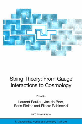 String Theory - from Gauge Interactions to Cosmolog