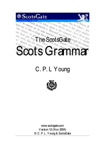 The ScotsGate Scots Grammar