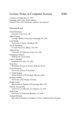 Fast Software Encryption: 15th International Workshop, FSE 2008, Lausanne, Switzerland, February 10-13, 2008, Revised Selected Papers