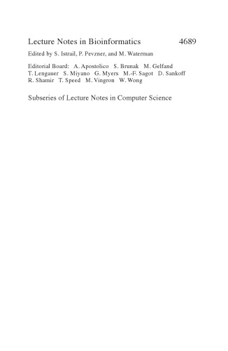 Life System Modeling and Simulation: International Conference, LSMS 2007, Shanghai, China, September 14-17, 2007. Proceedings