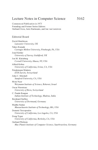 Mathematical Foundations of Computer Science 2008: 33rd International Symposium, MFCS 2008, Toru´n, Poland, August 25-29, 2008. Proceedings