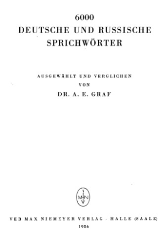 6000 Deutsche und Russische Sprichwörter