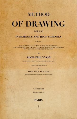 Method of drawing for use in schools and high schools