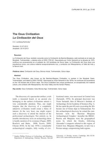 The Oxus Civilization