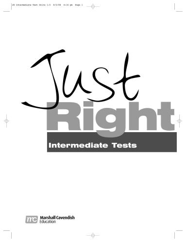 Just Right - Intermediate Tests