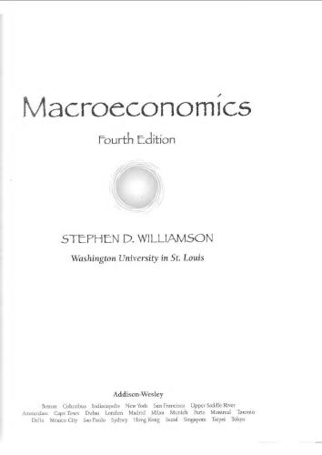 Macroeconomics, 4th Canadian Edition